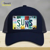 Suns Strip Art Novelty License Plate Hat Tag Mesh / Navy