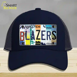 Blazers Strip Art Novelty License Plate Hat Tag Mesh / Navy