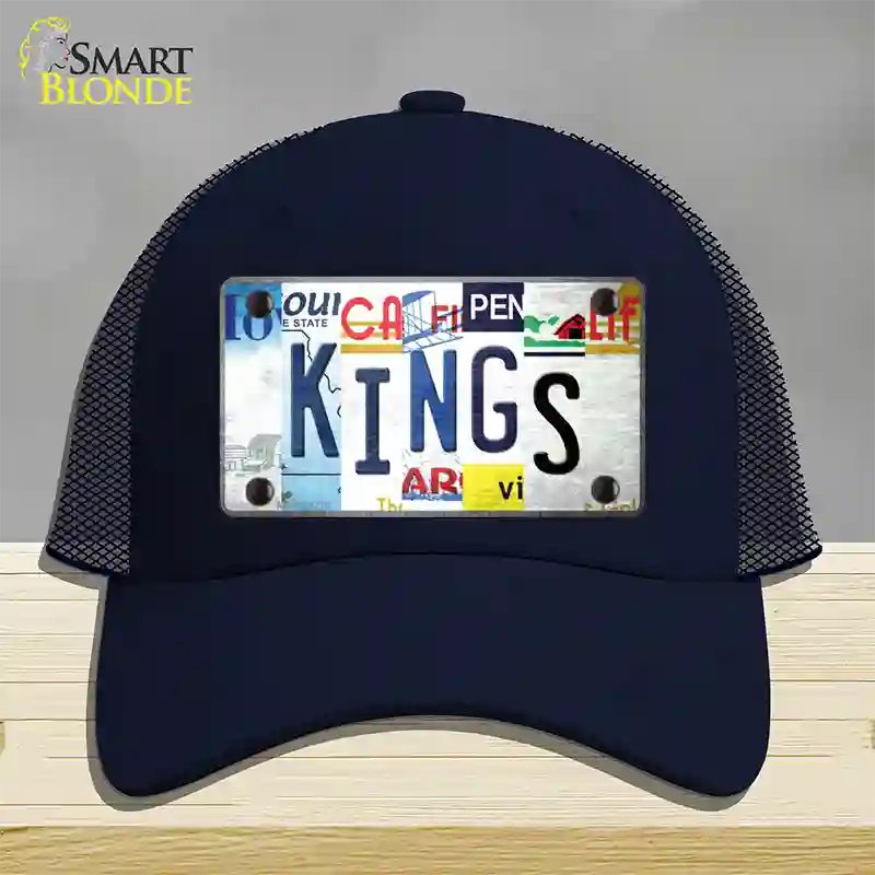 Kings Strip Art Novelty License Plate Hat Tag Mesh / Navy