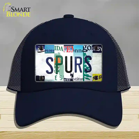 Spurs Strip Art Novelty License Plate Hat Tag Mesh / Navy