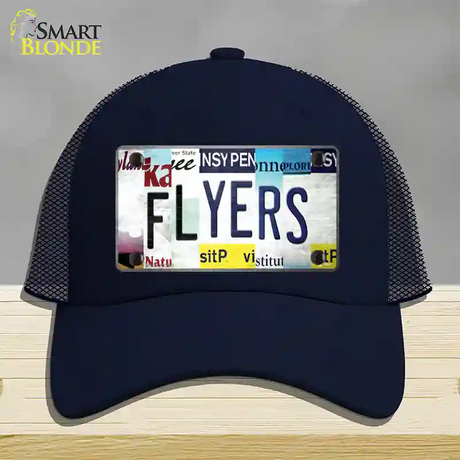 Flyers Strip Art Novelty License Plate Hat Tag Mesh / Navy