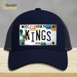 Kings Hockey Strip Art Novelty License Plate Hat Tag Mesh / Navy