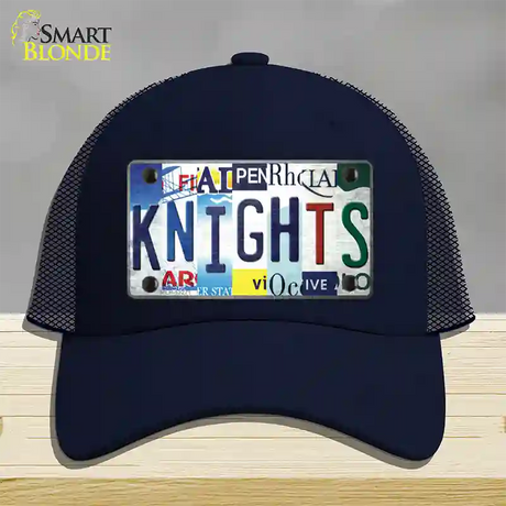 Golden Knights Strip Art Novelty License Plate Hat Tag Mesh / Navy