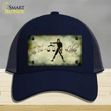 Libra Zodiac Novelty License Plate Hat Mesh / Navy