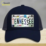 Tennessee Strip Art Novelty License Plate Hat Tag Mesh / Navy