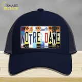 Notre Dame Strip Art Novelty License Plate Hat Tag Mesh / Navy