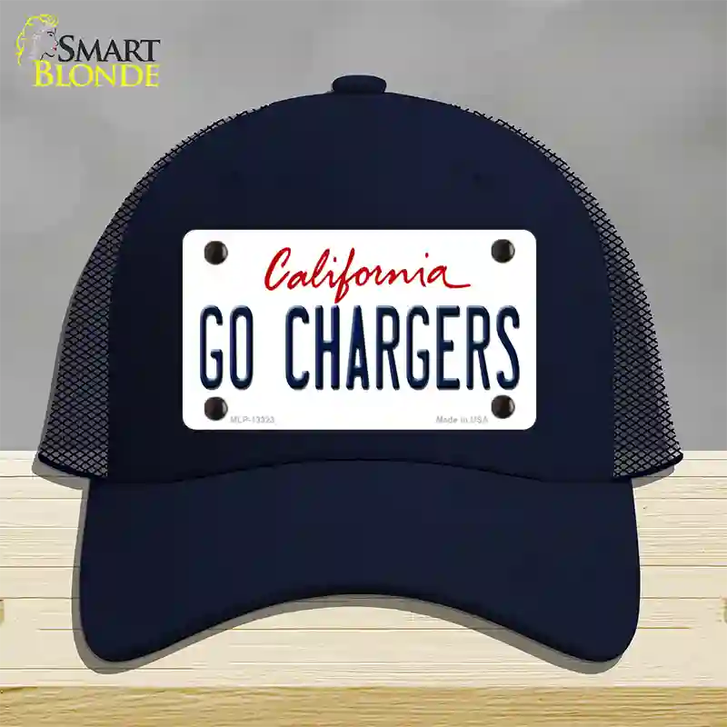 Go Chargers Novelty License Plate Hat Tag Mesh / Navy