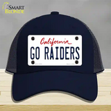 Go Raiders Novelty License Plate Hat Tag Mesh / Navy