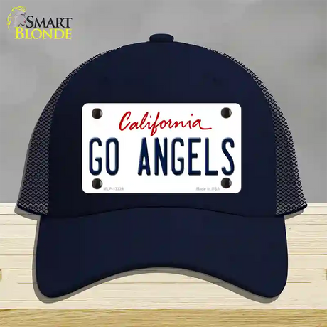 Go Angels Novelty License Plate Hat Tag Mesh / Navy