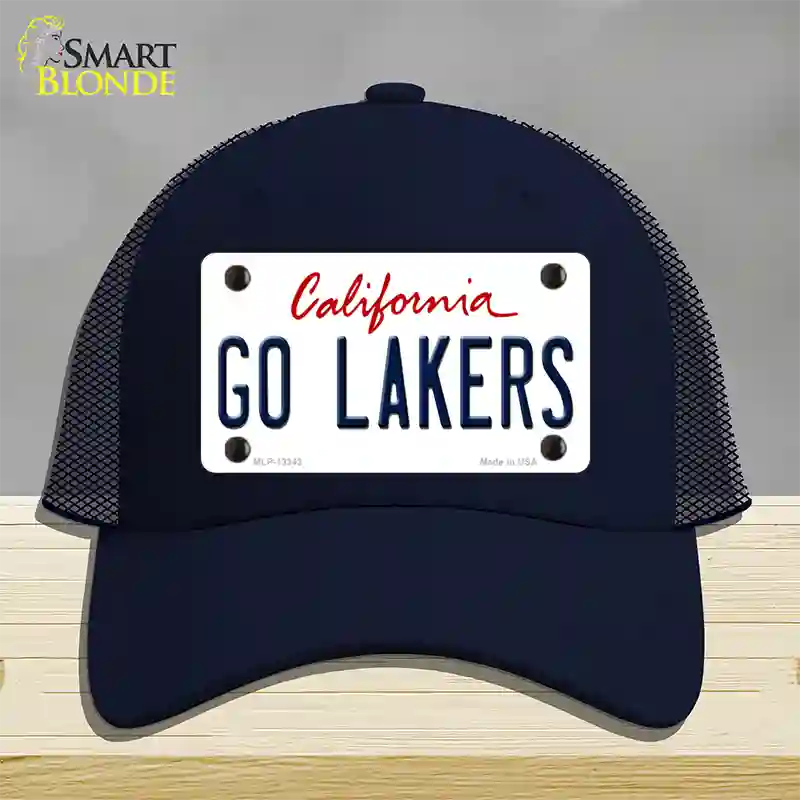 Go Lakers Novelty License Plate Hat Tag Mesh / Navy