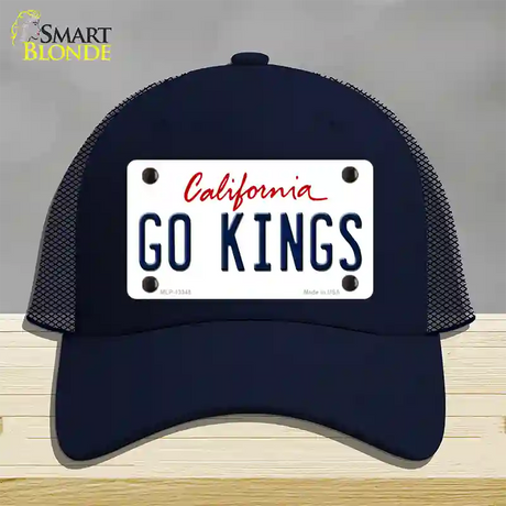 Go Kings Novelty License Plate Hat Tag Mesh / Navy