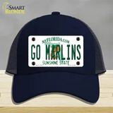 Go Marlins Novelty License Plate Hat Tag Mesh / Navy