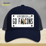 Go Falcons Novelty License Plate Hat Tag Mesh / Navy