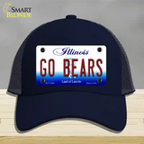 Go Bears Novelty License Plate Hat Tag Mesh / Navy