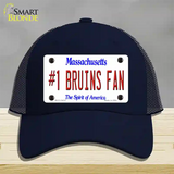 Number 1 Bruins Fan Novelty License Plate Hat Tag Mesh / Navy