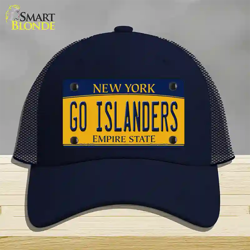 Go Islanders Novelty License Plate Hat Tag Mesh / Navy