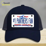 Number 1 Panthers Fan NC Novelty License Plate Hat Tag Mesh / Navy