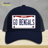 Go Bengals Novelty License Plate Hat Tag Mesh / Navy