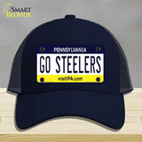 Go Steelers Novelty License Plate Hat Tag Mesh / Navy