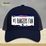 Number 1 Rangers Fan Texas Novelty License Plate Hat Tag Mesh / Navy