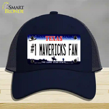 Number 1 Mavericks Fan Novelty License Plate Hat Tag Mesh / Navy