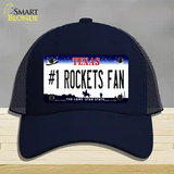 Number 1 Rockets Fan Novelty License Plate Hat Tag Mesh / Navy