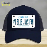 Number 1 Blue Jays Fan Novelty License Plate Hat Tag Mesh / Navy