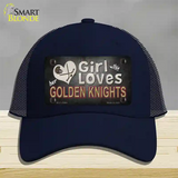 This Girl Loves Her Golden Knights Novelty License Plate Hat Tag Mesh / Navy