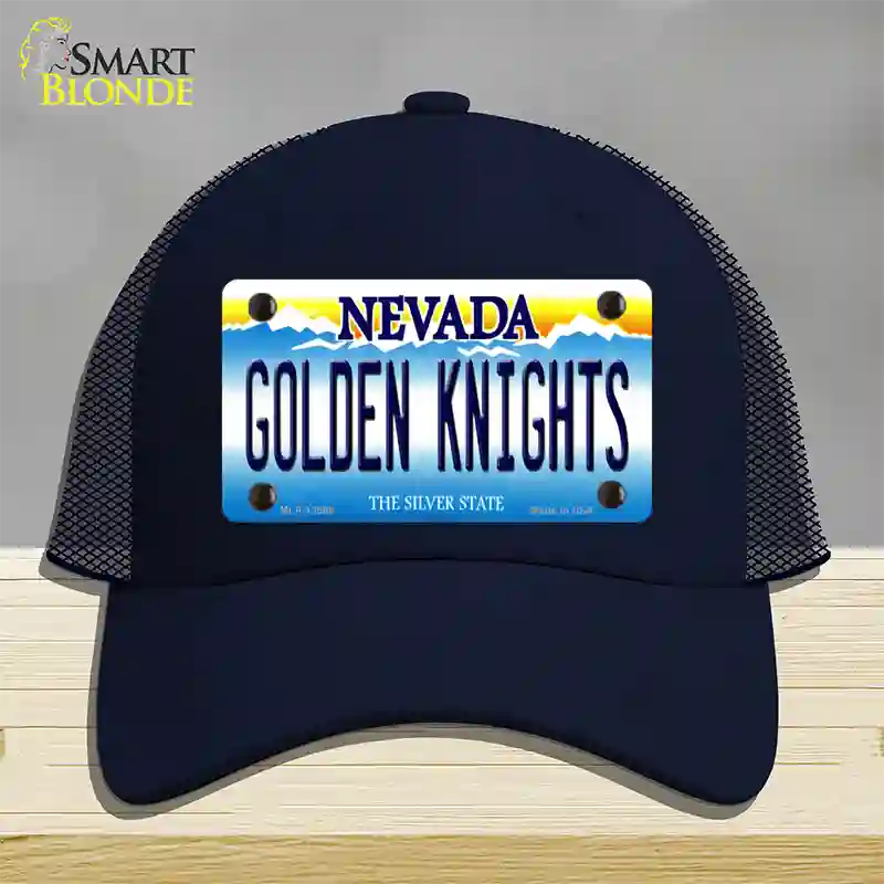 Golden Knights Novelty License Plate Hat Tag Mesh / Navy