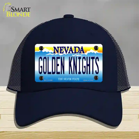 Golden Knights Novelty License Plate Hat Tag Mesh / Navy