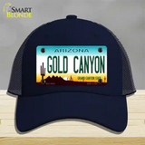 Gold Canyon Arizona Novelty License Plate Hat Tag Mesh / Navy