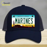 Marines Arizona Novelty License Plate Hat Tag Mesh / Navy