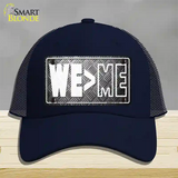 We Greater Than Me Novelty License Plate Hat Tag Mesh / Navy