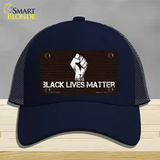 Black Lives Matter Brick Novelty License Plate Hat Tag Mesh / Navy