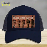 Black Lives Matter Fists Novelty License Plate Hat Tag Mesh / Navy