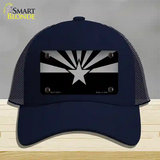 Arizona Flag Black  Novelty License Plate Hat Tag Mesh / Navy