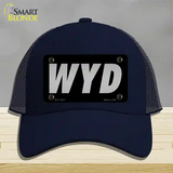 WYD Black Novelty License Plate Hat Tag Mesh / Navy