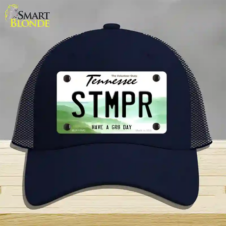 Stomper Novelty License Plate Hat Tag Mesh / Navy