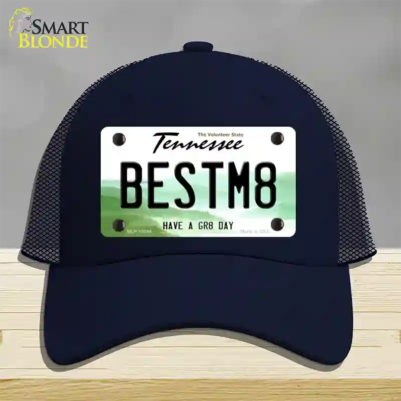 Best Mate Novelty License Plate Hat Tag Mesh / Navy