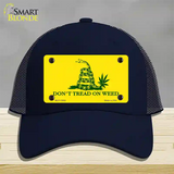 Dont Tread On Weed Novelty License Plate Hat Tag Mesh / Navy