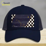 Alaska Racing Flag Novelty License Plate Hat Tag Mesh / Navy