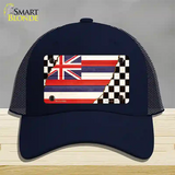 Hawaii Racing Flag Novelty License Plate Hat Tag Mesh / Navy