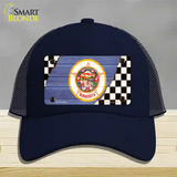 Minnesota Racing Flag Novelty License Plate Hat Tag Mesh / Navy