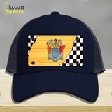 New Jersey Racing Flag Novelty License Plate Hat Tag Mesh / Navy