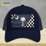 South Carolina Racing Flag Novelty License Plate Hat Tag Mesh / Navy