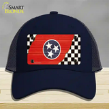 Tennessee Racing Flag Novelty License Plate Hat Tag Mesh / Navy