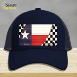 Texas Racing Flag Novelty License Plate Hat Tag Mesh / Navy