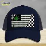 Weed American Racing Flag Novelty License Plate Hat Tag Mesh / Navy