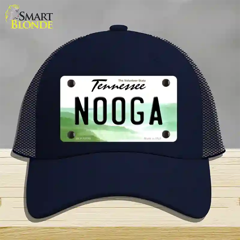 Nooga Tennessee Novelty License Plate Hat Tag Mesh / Navy