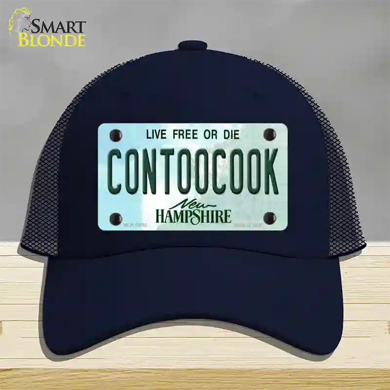 Contoocook New Hampshire Novelty License Plate Hat Tag Mesh / Navy